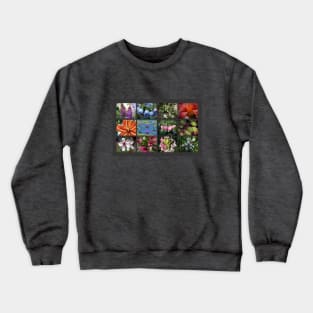 Flower Collage Crewneck Sweatshirt